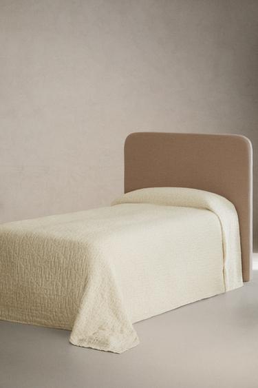 KIDS' FLORAL MUSLIN BEDSPREAD - Green by Zara - Image 1