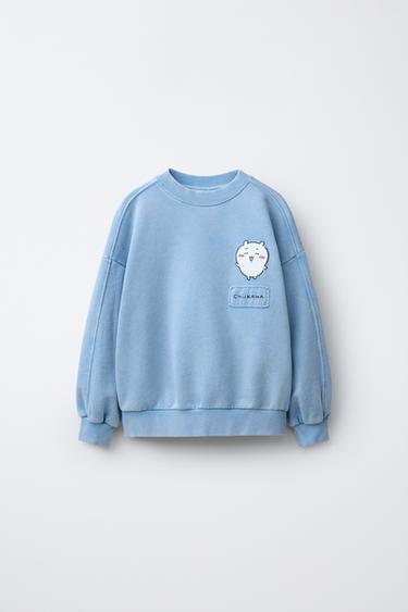 CHIIKAWA © NAGANO PRINT SWEATSHIRT - Faded blue by Zara
