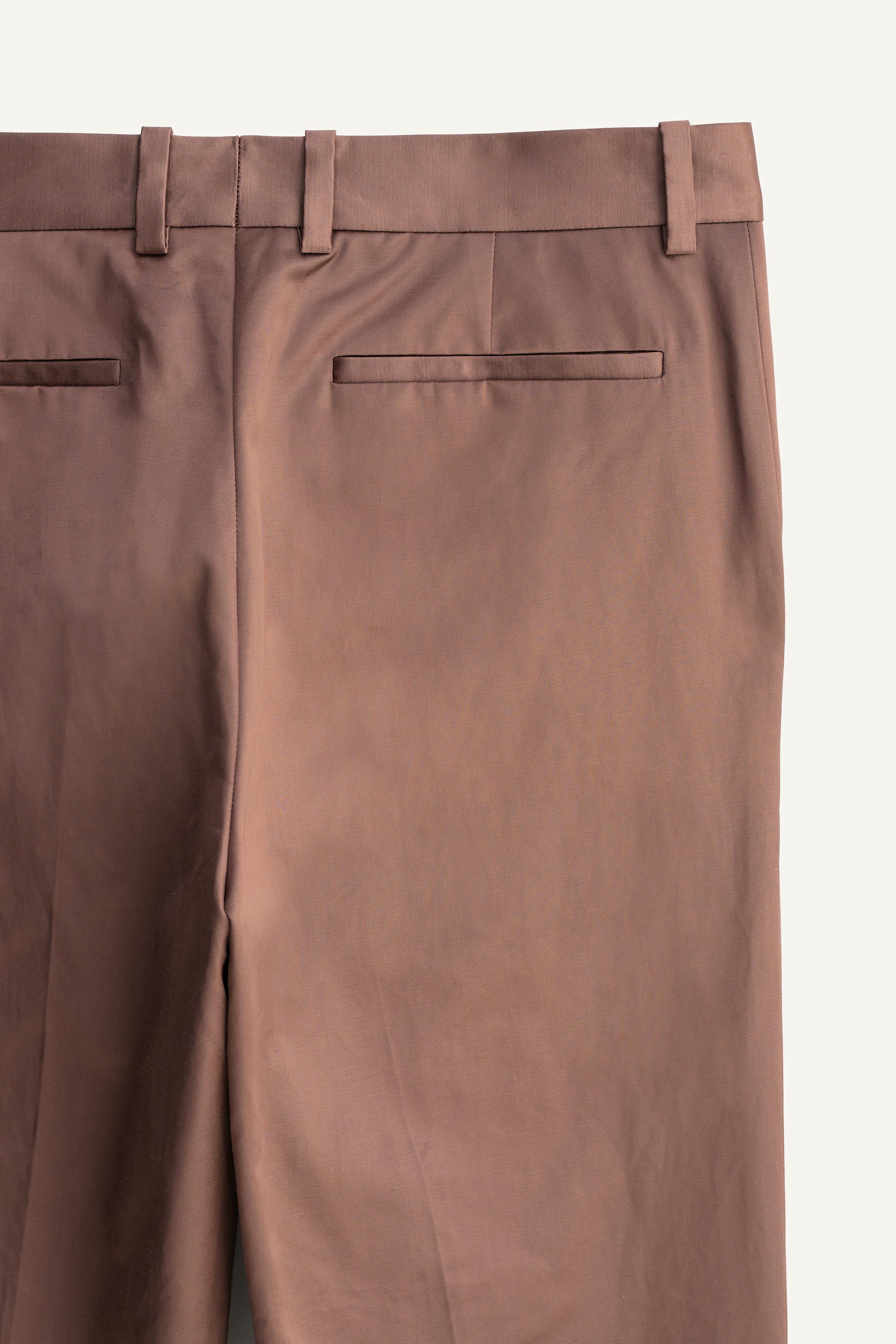 PANTALON SATINÉ STRAIGHT FIT