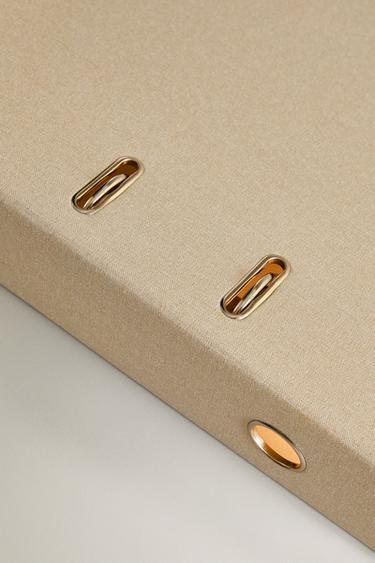LINEN RING BINDER - Ecru by Zara - Image 2