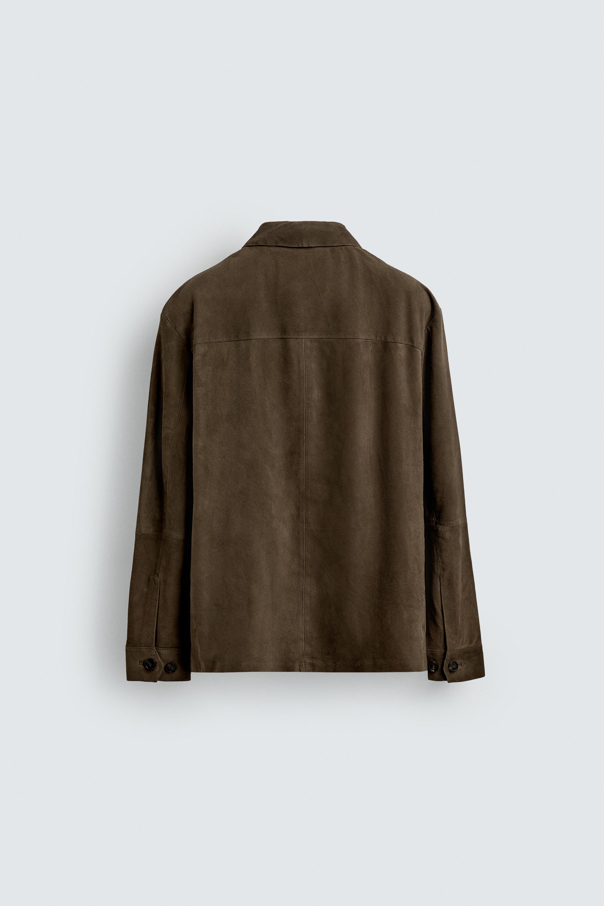 SUEDE LEATHER OVERSHIRT