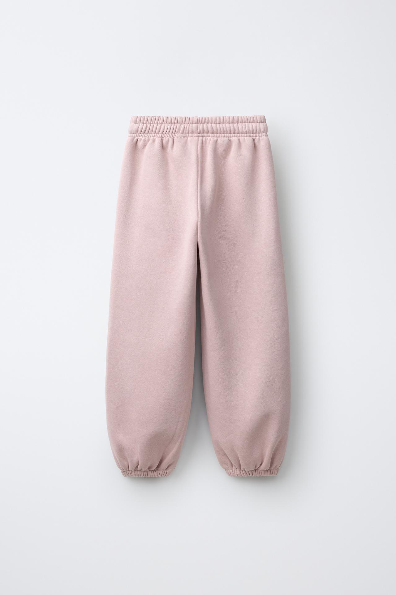 VARSITY FLEECE JOGGER PANTS — Pink