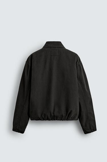 VESTE COURTE COUPE AJUSTÉE AVEC BRANDEBOURGS MÉTALLIQUES - Gris de Zara - Image 7