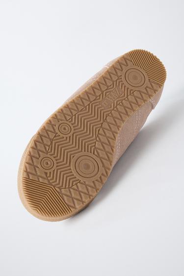 LEATHER SNEAKERS - Pink by Zara - Image 6