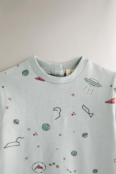 CHILDREN'S PLANET ROMPER - Light blue by Zara - Image 1