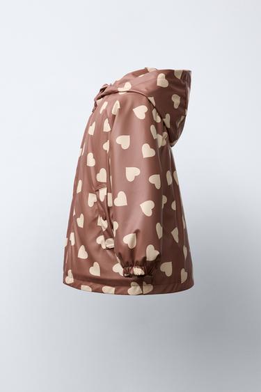 WATER-RESISTANT PRINTED RUBBERISED RAINCOAT - Pink by Zara - Image 2