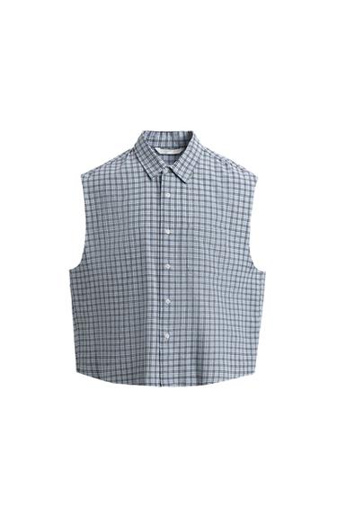 CROPPED FIT ΠΟΥΚΑΜΙΣΟ ΜΕ ΚΑΡΟ ΣΧΕΔΙΟ