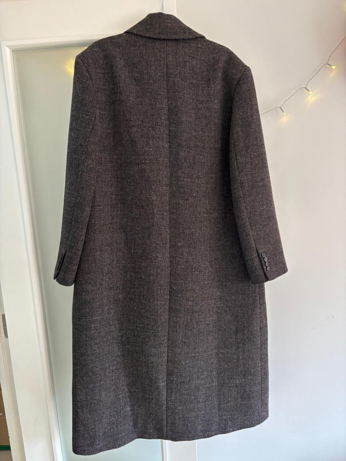 WOOL BLEND COAT WITH VENTS ZW COLLECTION - Image 7