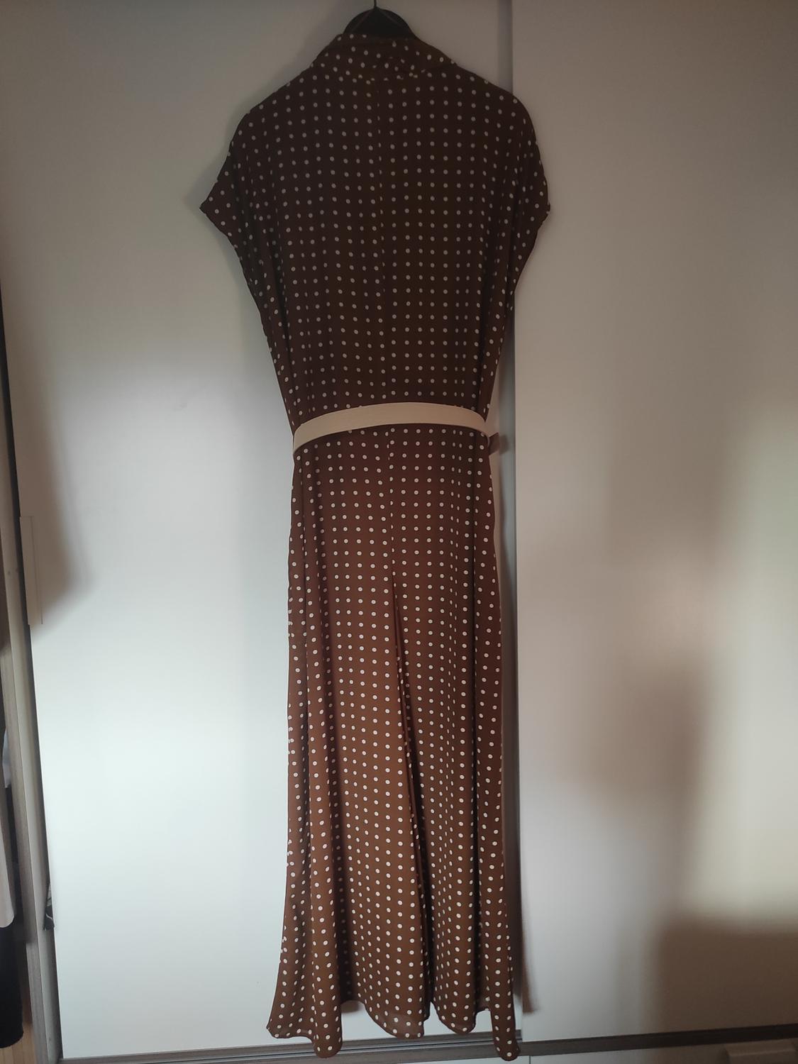 BELTED POLKA DOT JUMPSUIT - Image 4