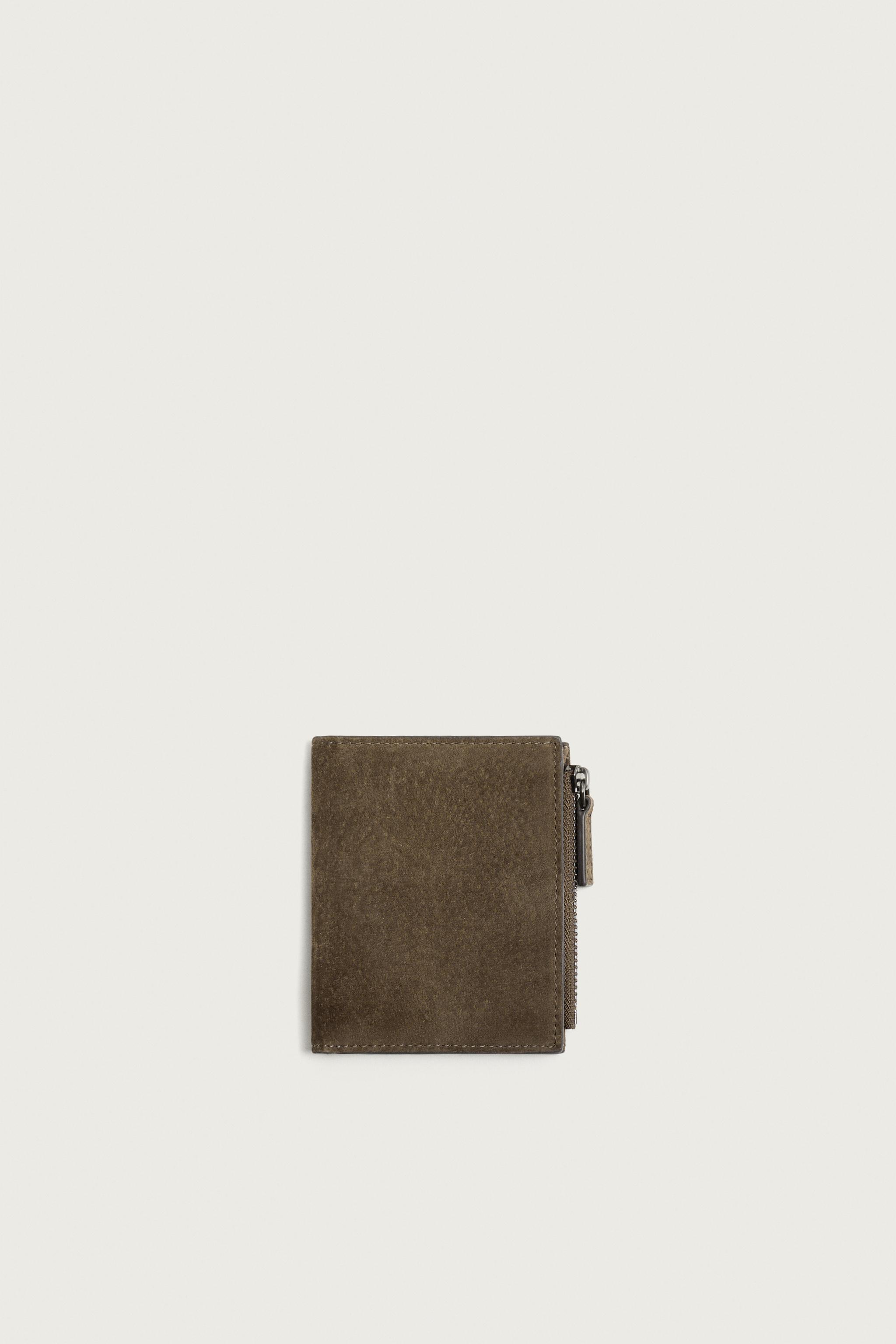 Мужские кошельки Zara LEATHER COIN PURSE WALLET