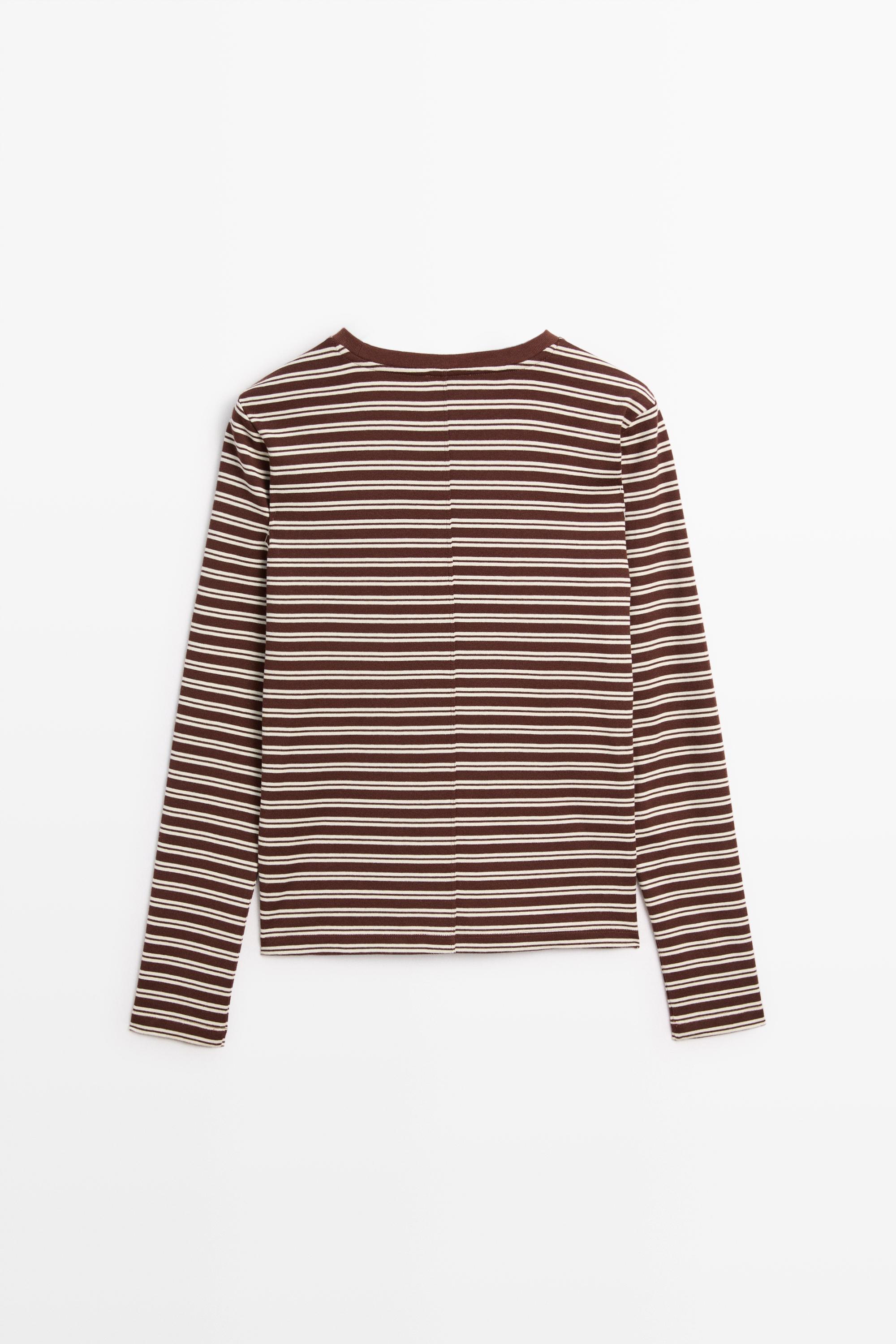 100% cotton striped T-shirt