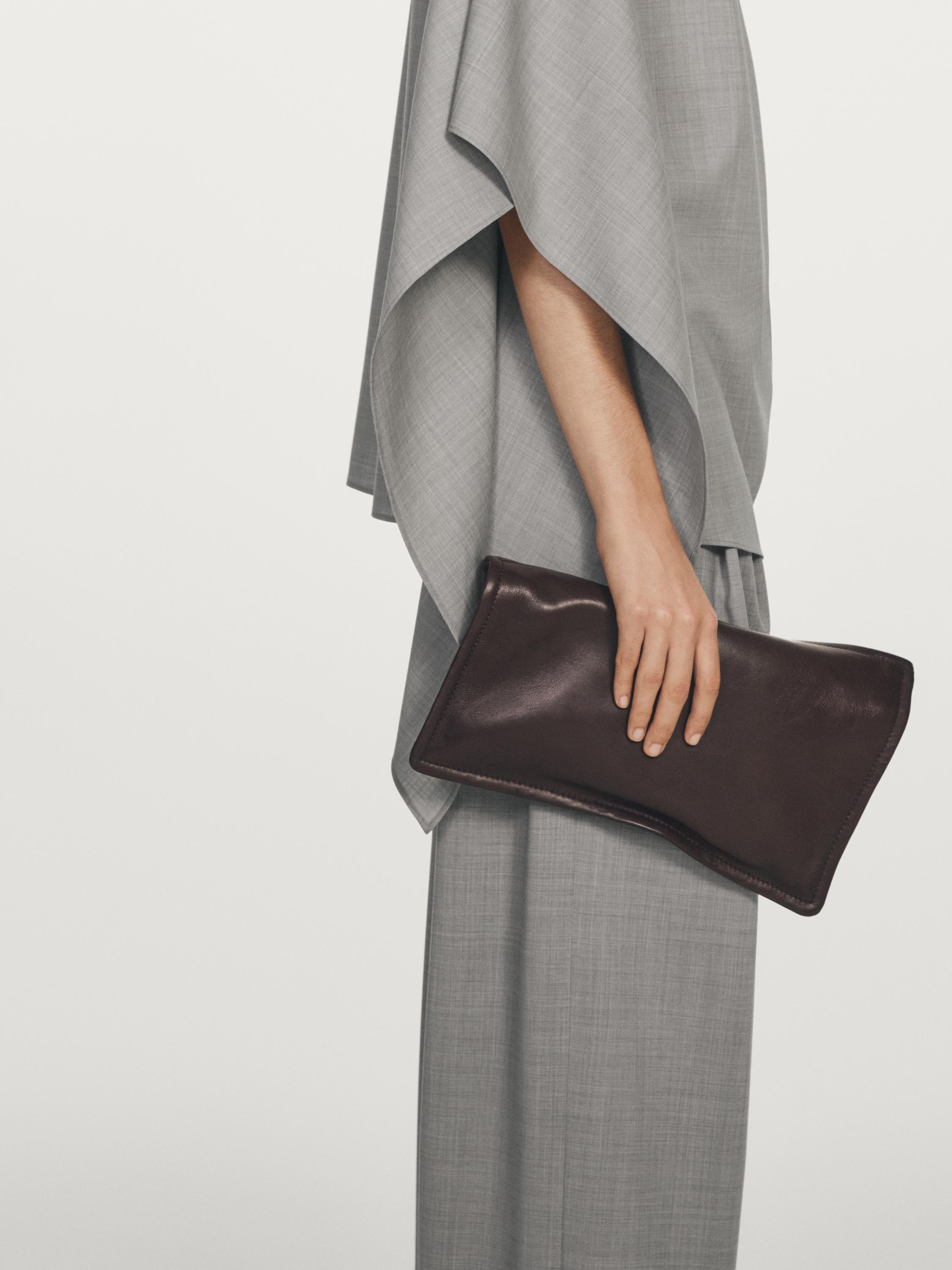 Pantalon large à pinces 100 % laine