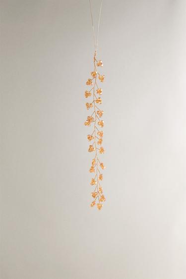 비즈 나뭇가지 크리스마스 트리 장식 - Zara 카라멜
