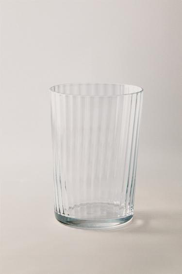 VASO VIDRIO REFRESCO LÍNEAS - Transparente de Zara