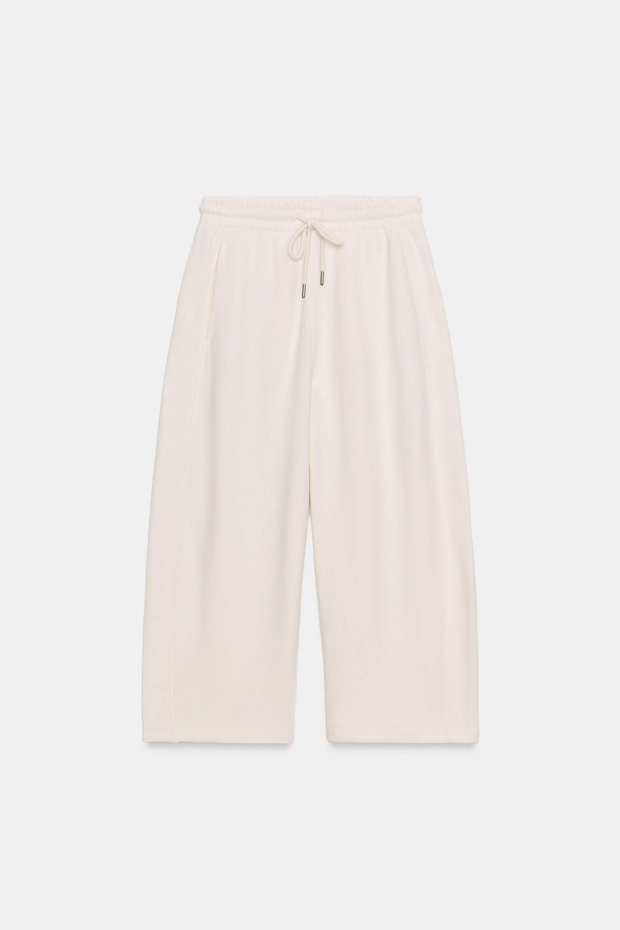 Zara Pamuklu Culotte Pantolon görsel 4