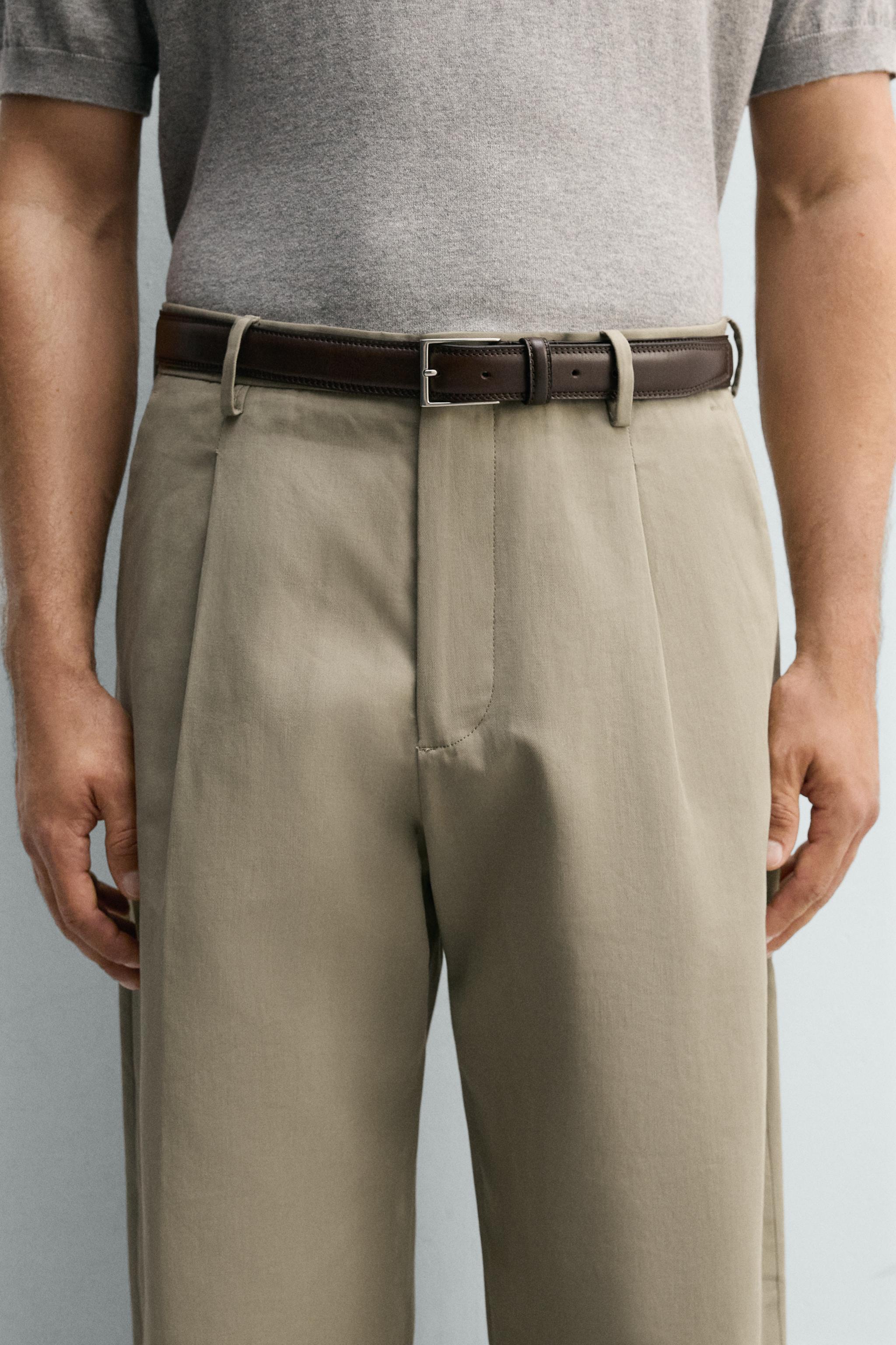 DRESS LEATHER BELT — Brown (alternate view)