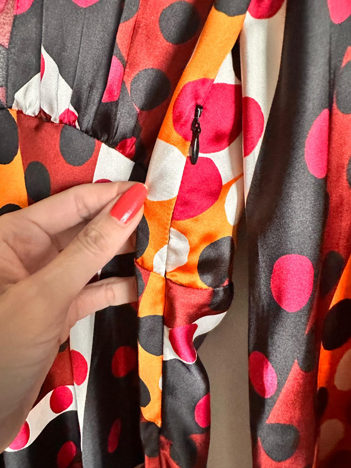 PRINTED MIDI DRESS - Image 9
