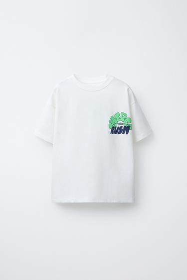 PRINTED T-SHIRT - White by Zara