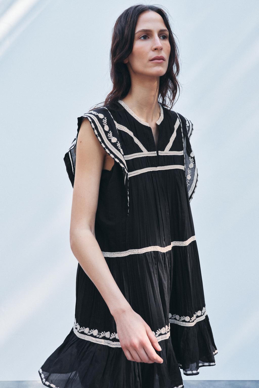 Thumbnail image for فستان بتطريز متباين اللون ZW COLLECTION