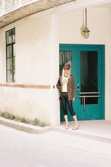 Zara 緞面高跟涼鞋 - 粉紅色