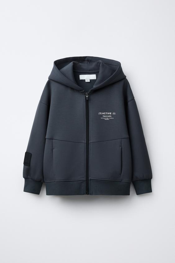 SUDADERA CAPUCHA SPORTY - Gris antracita | ZARA España