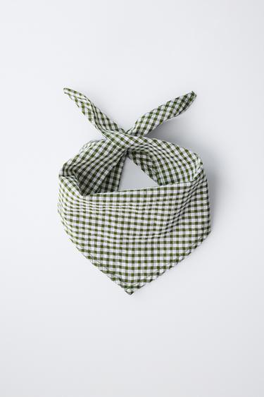 BANDANA À CARREAUX VICHY - Vert / Écru de Zara - Image 3