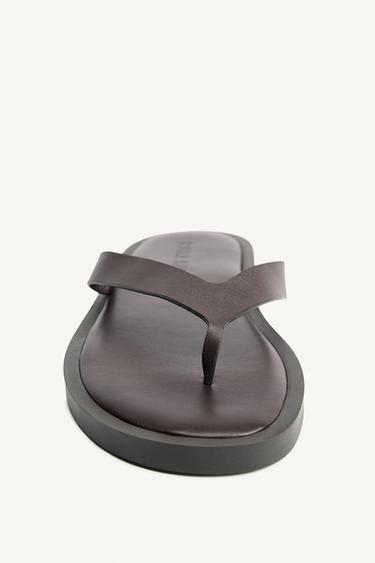 LTHR SNDLS 15 - Bordeauxrot von Zara