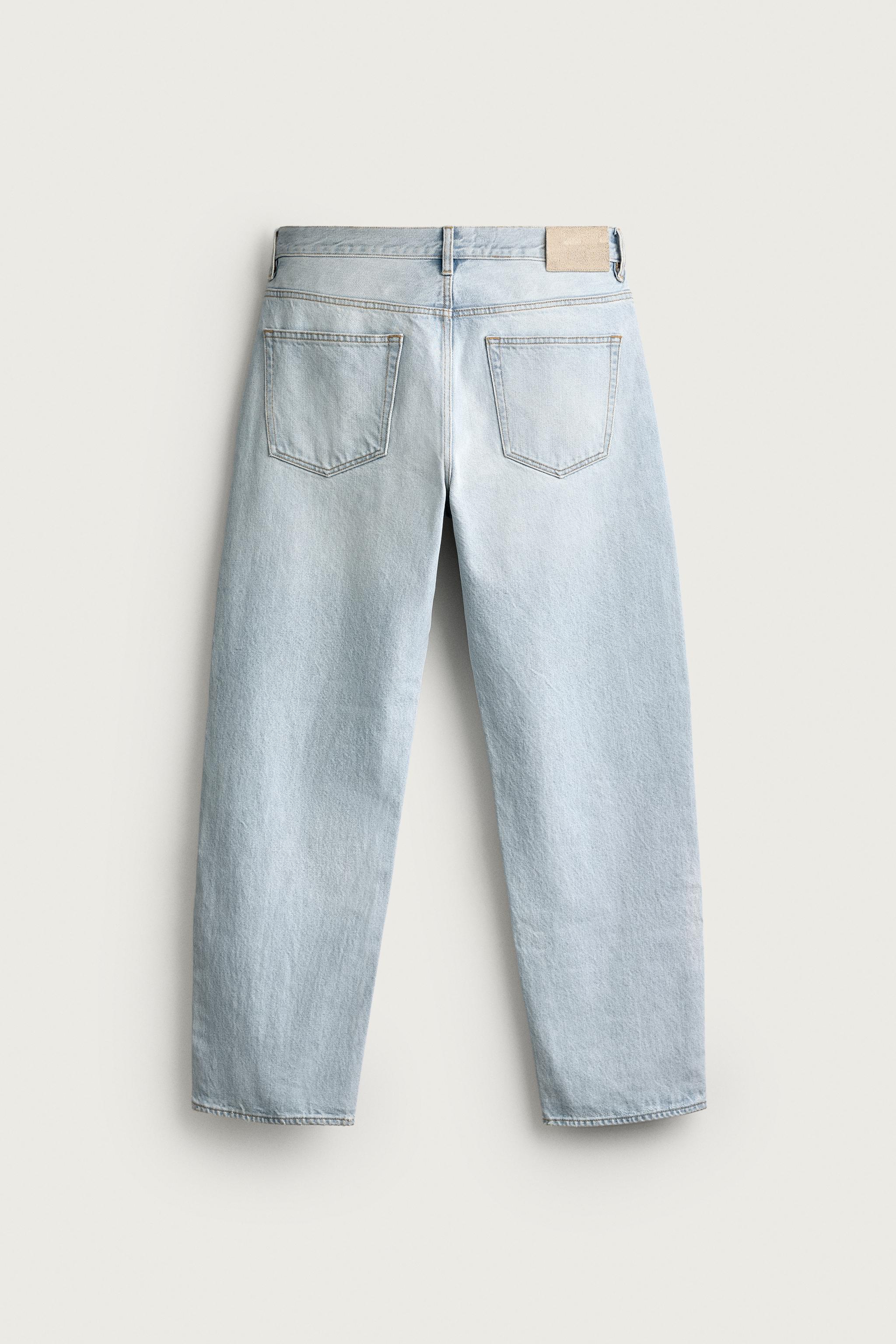 ストレートアンクルフィット デニムパンツ - ライトブルー | ZARA