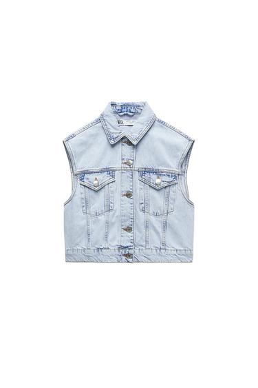 CHALECO DENIM Z1975 SNOW WASH