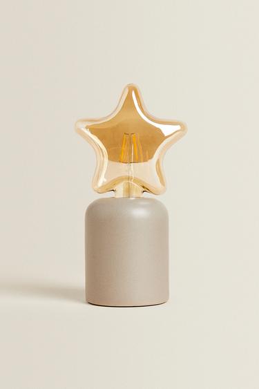 CHILDREN’S TABLE LAMP WITH STAR LIGHT BULB - Bluish by Zara