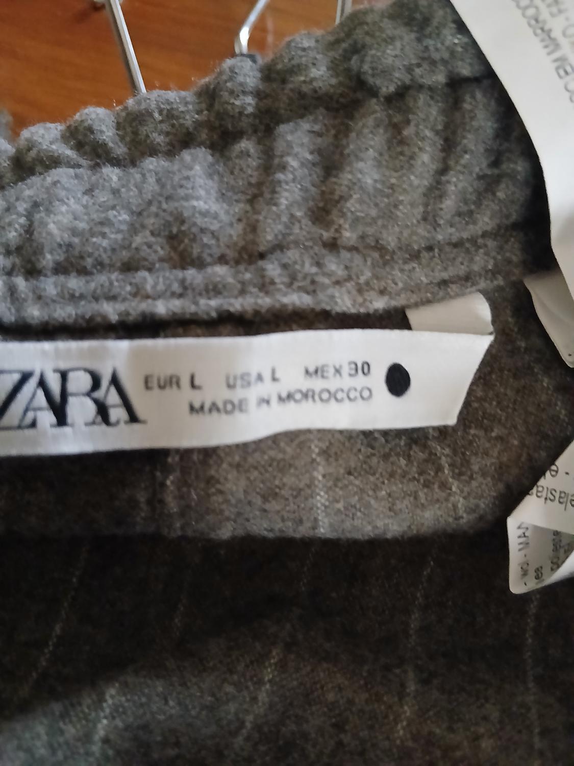 ZW COLLECTION PINSTRIPE BAGGY TROUSERS - Image 3