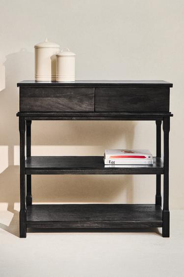 WOODEN STORAGE UNIT - Dark brown by Zara