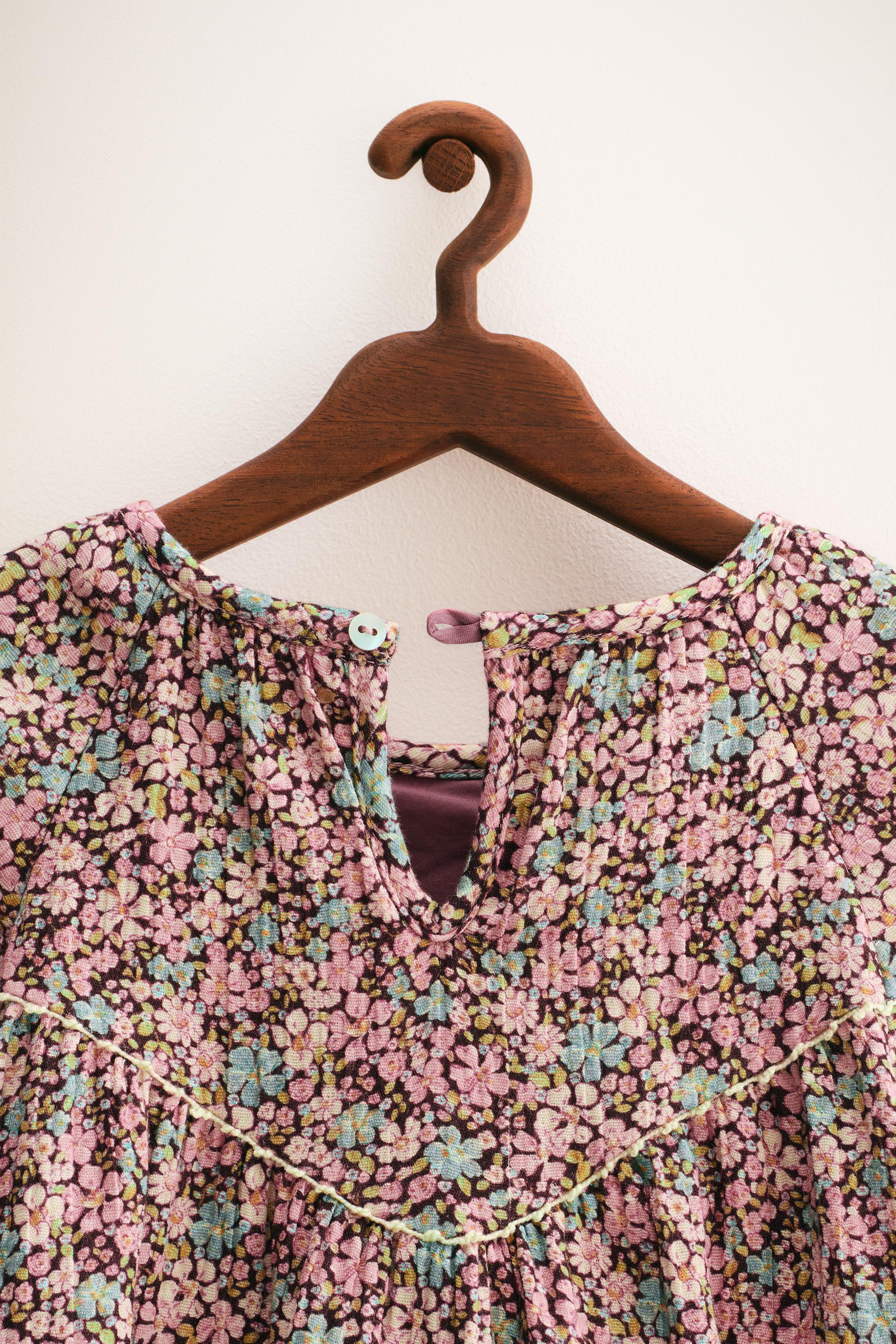 【新品未使用】Lace Trimmed Floral Dress Herlipto Lace Trimmed Floral Dress