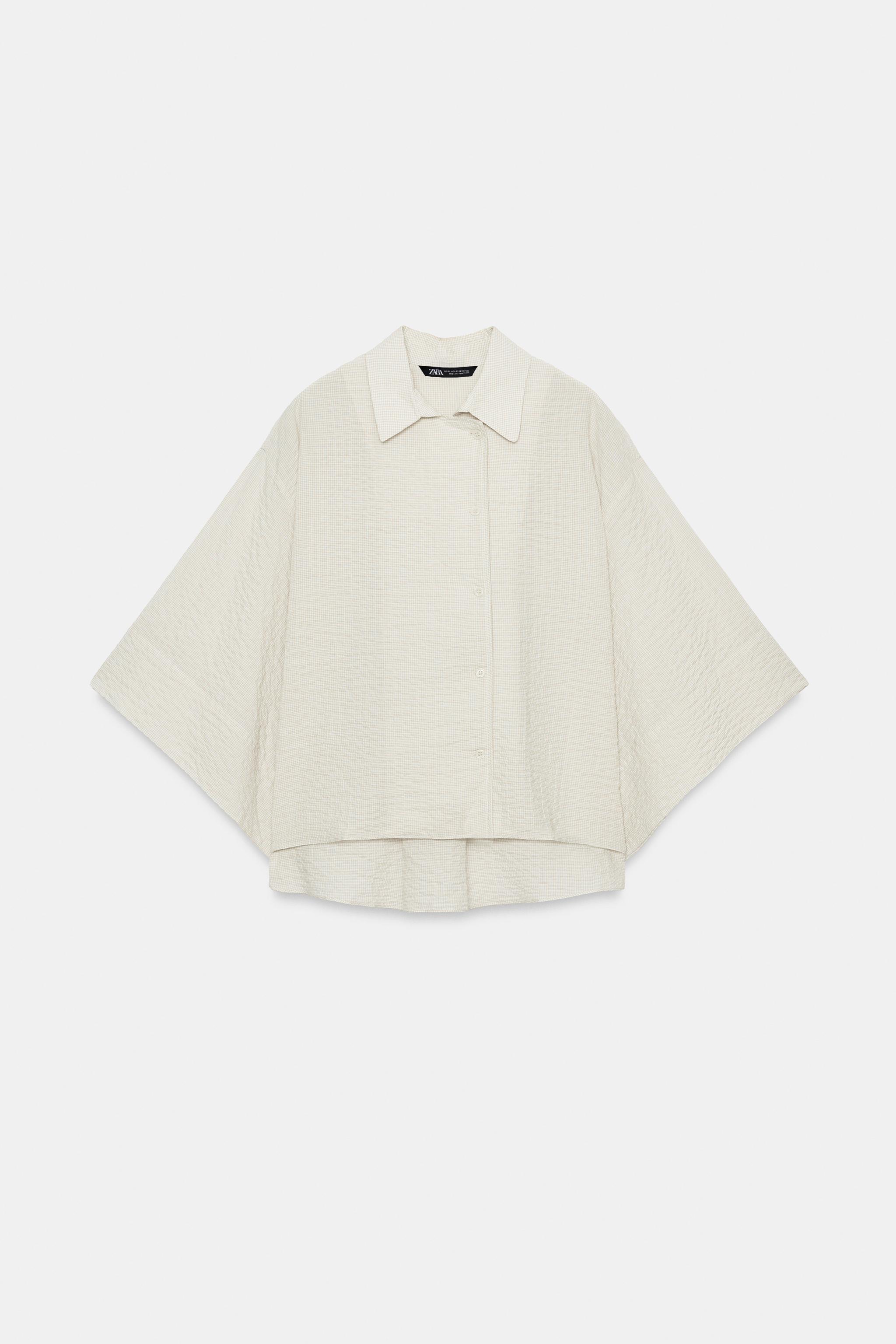 Женские рубашки Zara ZW COLLECTION CHECKED SHIRT — фото 5