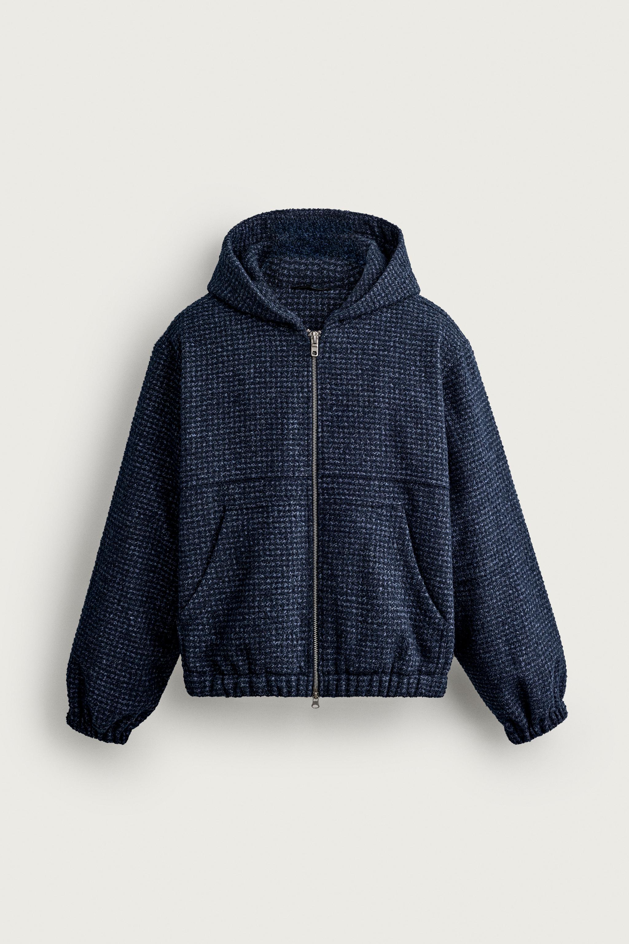 BLOUSON MATELASSÉ CARREAUX CAPUCHE