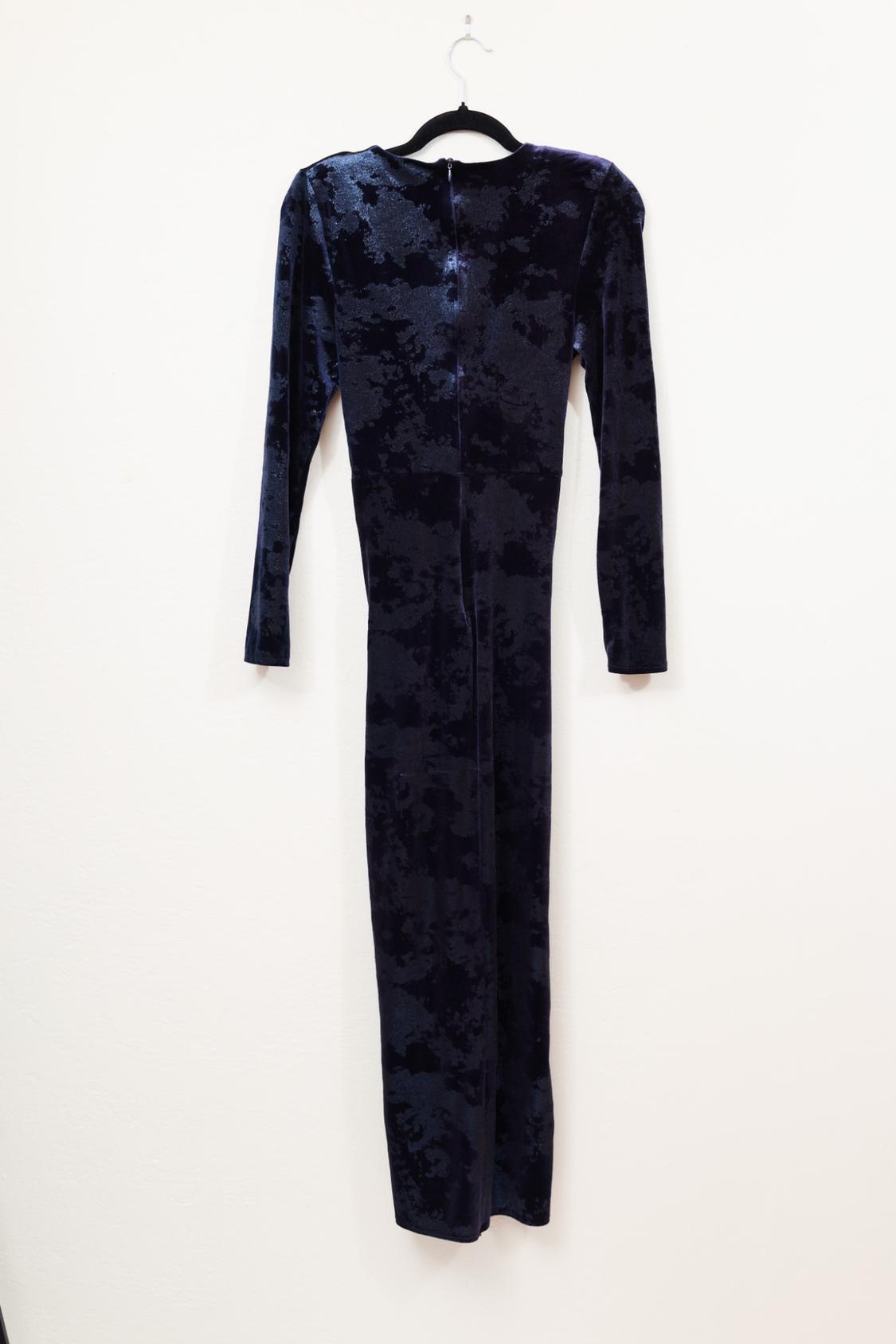 VELVET MIDI DRESS WITH HARDWARE - Image 2