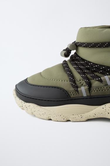 WATER-REPELLENT SNOW BOOTS - Khaki Green by Zara - Image 5