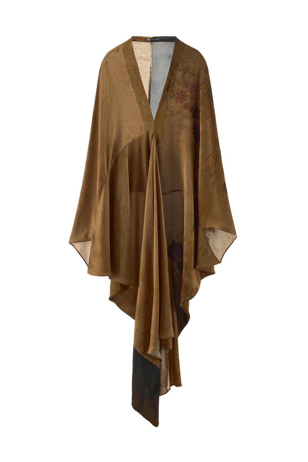100% VISCOSE PRINTED DRESS - image 3