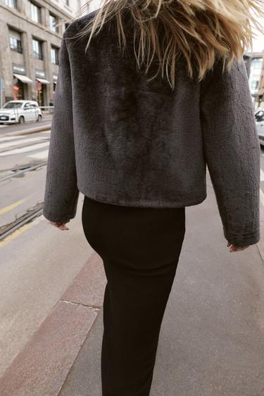 DOUBLE-FACED JACKET WITH TOGGLES - Brown by Zara