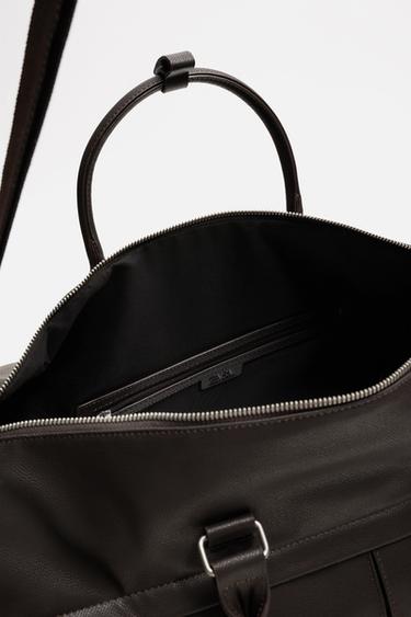 TEXTURED TRAVEL BAG - Brown by Zara - Image 3