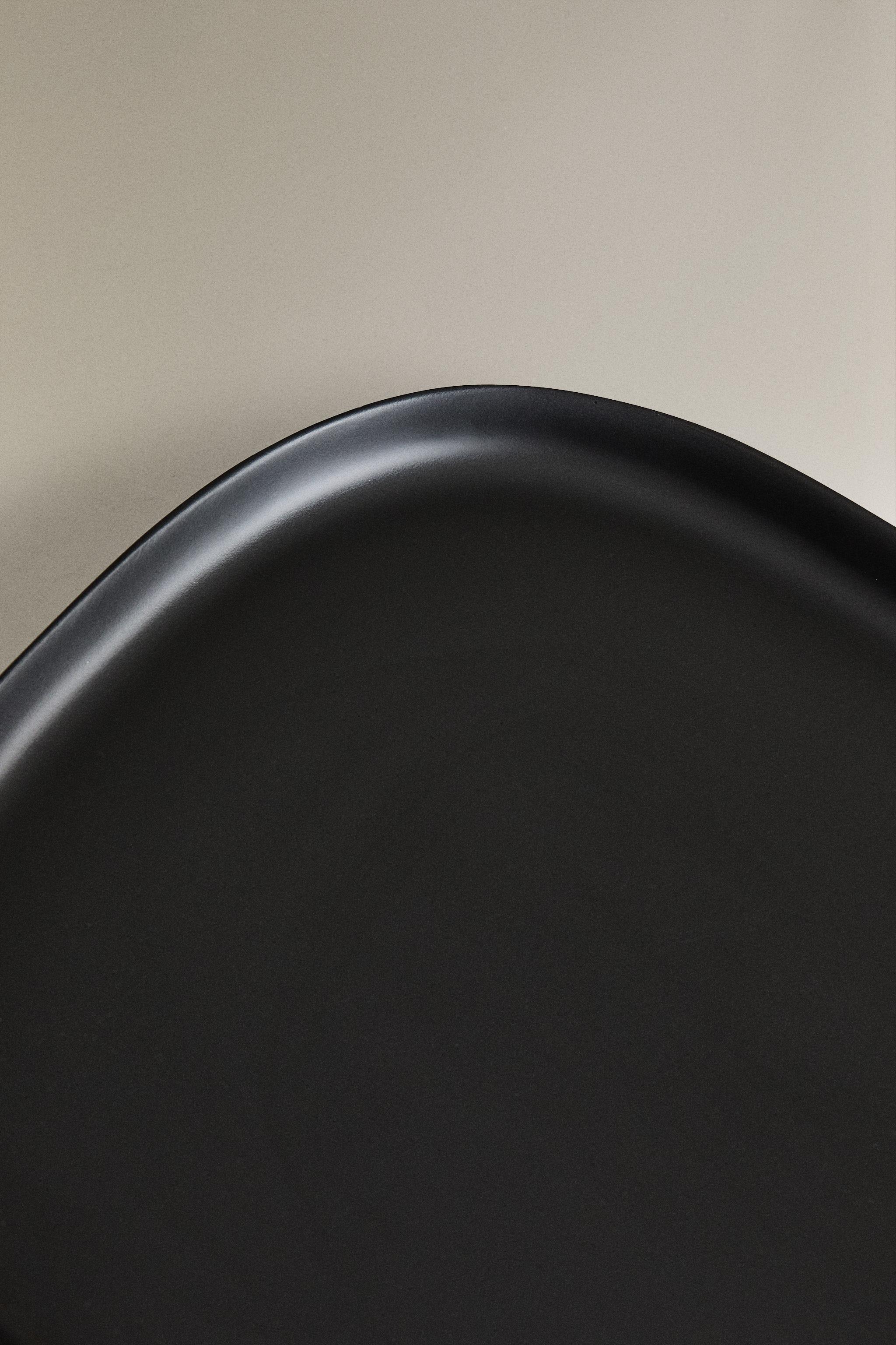LARGE RESIN BLACK TRAY