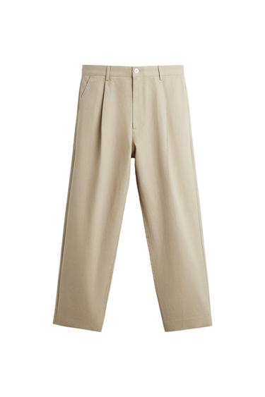 COTTON - LINEN TROUSERS