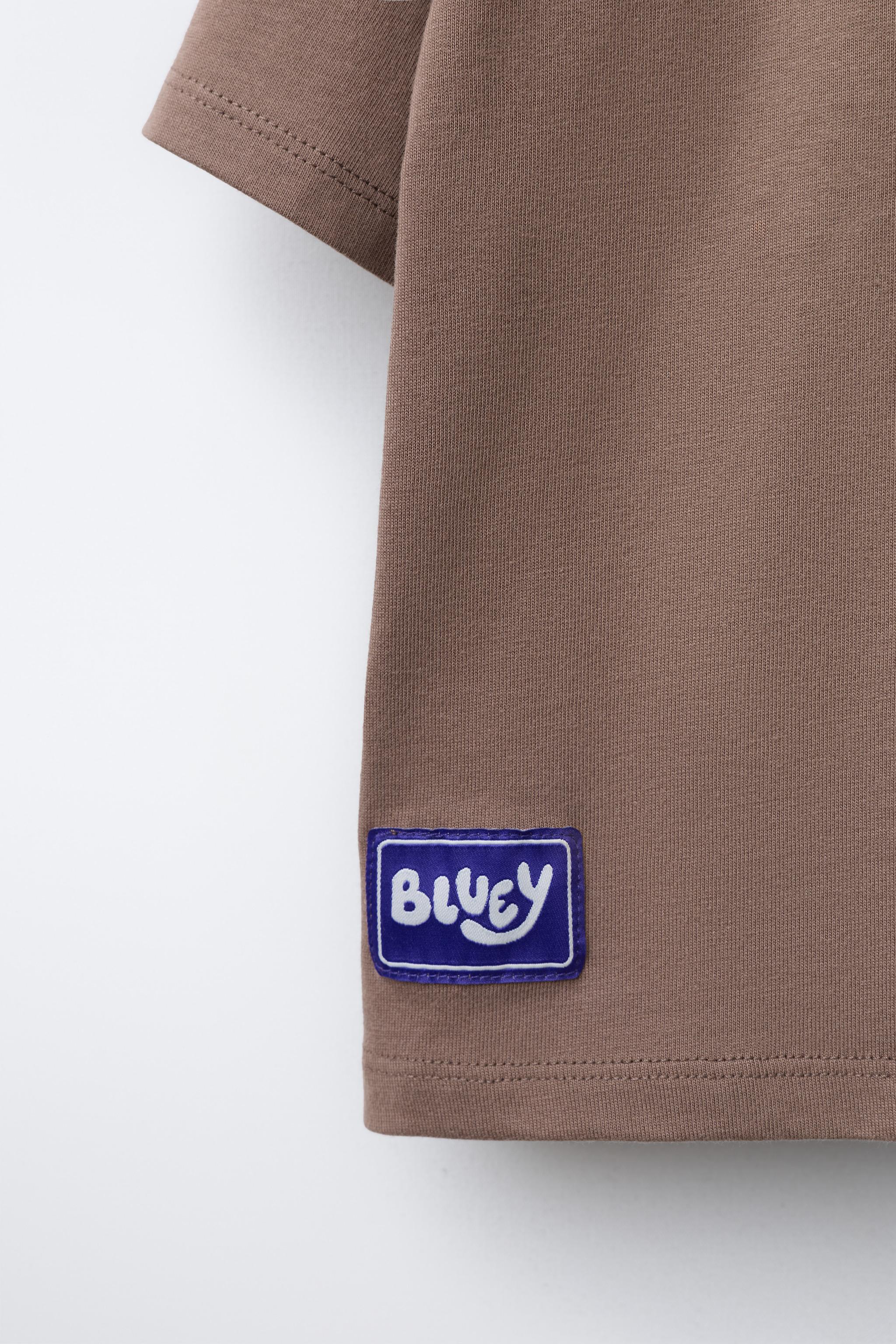 BLUEY © LUDO STUDIO FLOCKED PRINT T-SHIRT