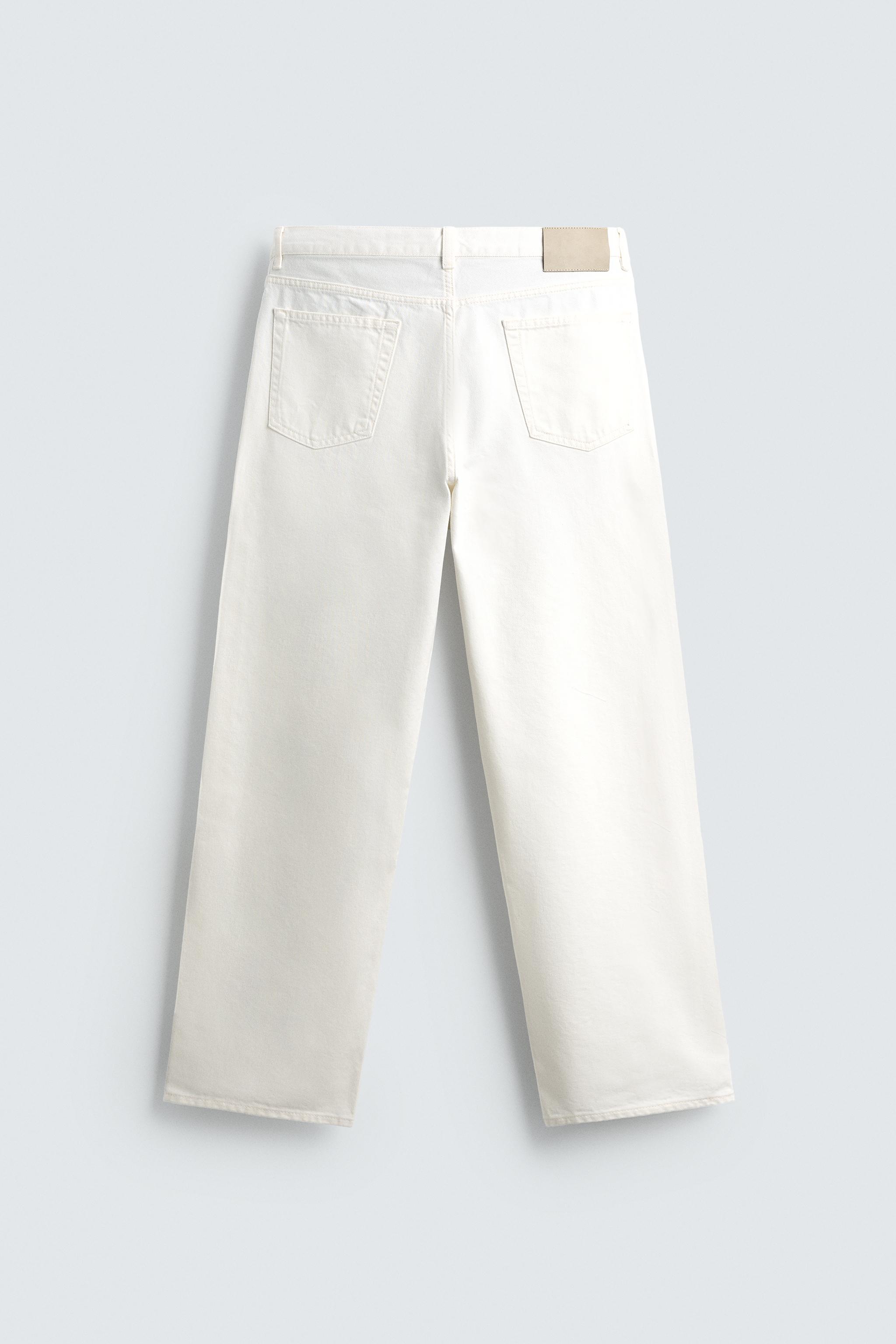 STRAIGHT FIT デニムパンツ - オフホワイト | ZARA Japan / 日本