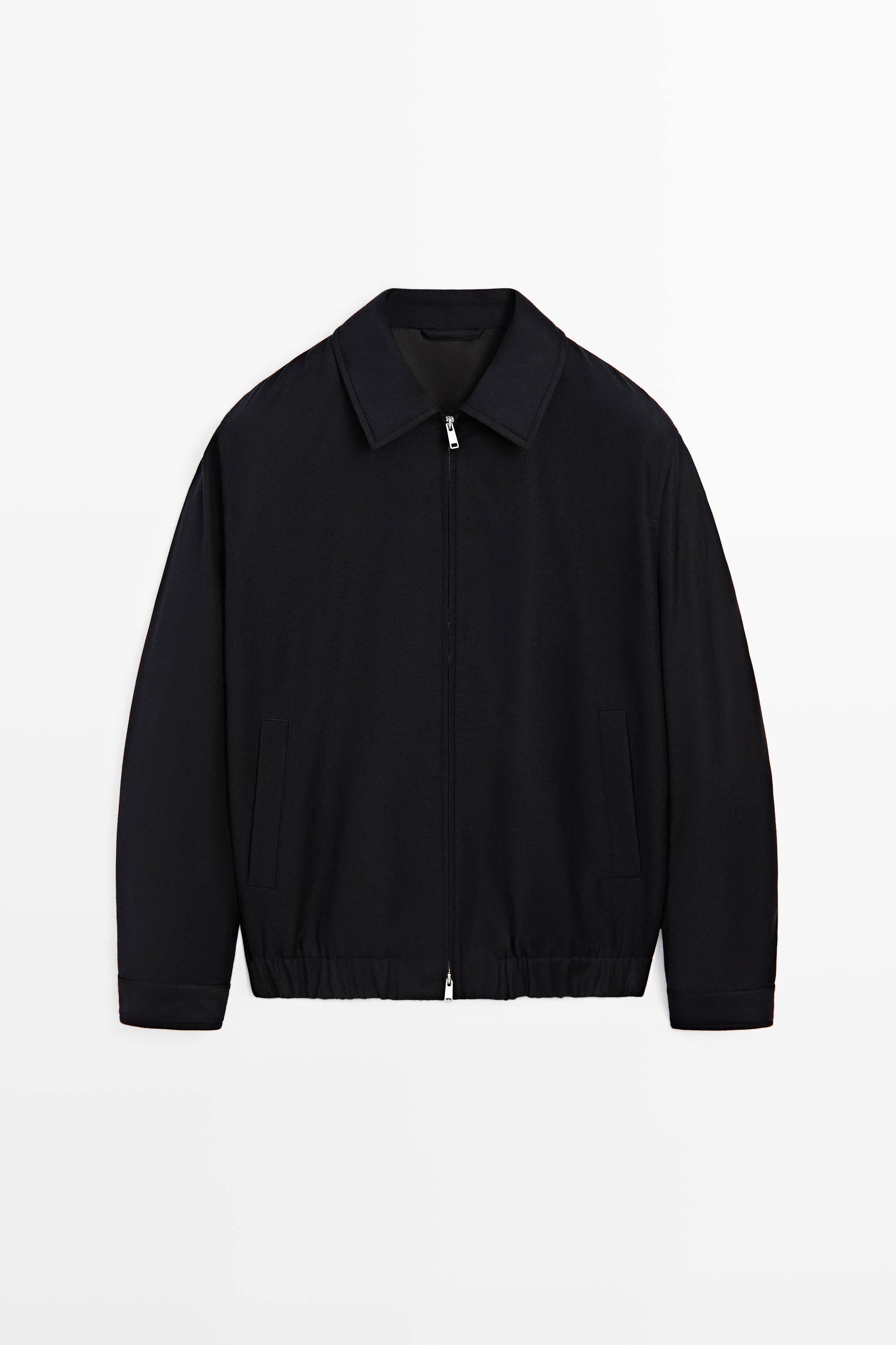 100% Wool Bomber Jacket Total Look