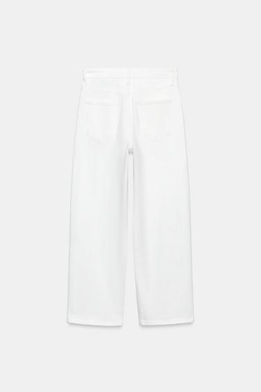 JEANS Z1975 STRAIGHT HIGH-WAIST - White by Zara