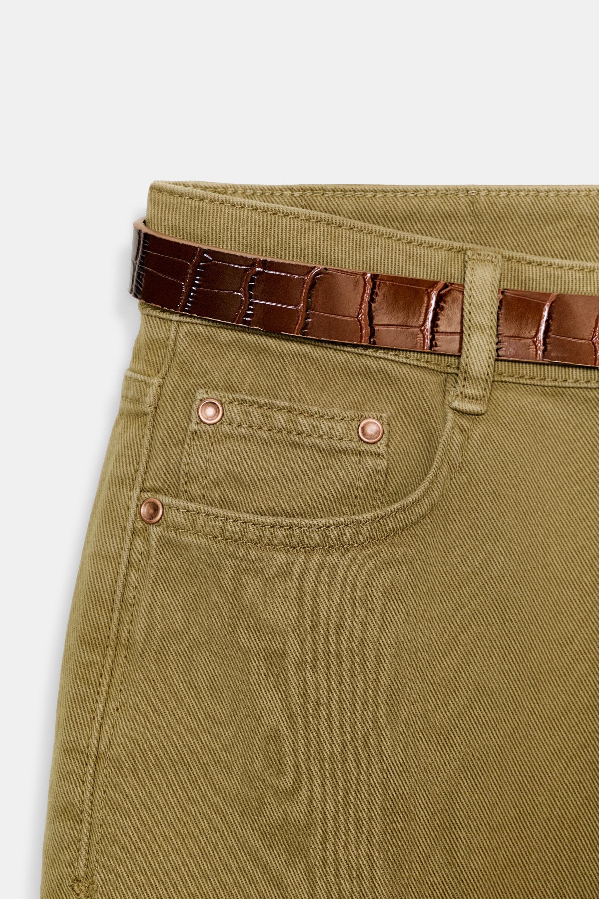 Z1975 WIDE LEG BELTED JEANS