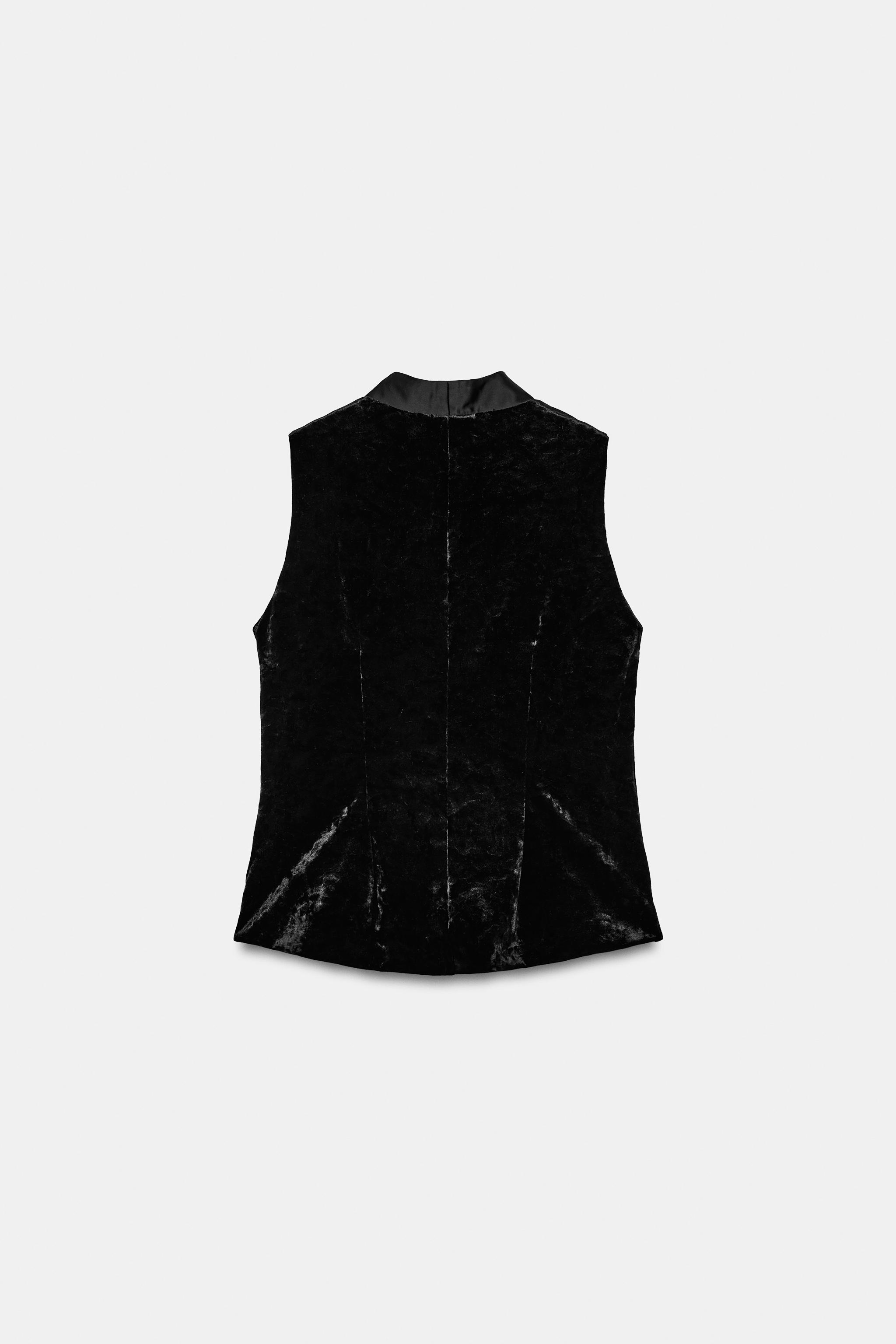 GILET COMBINÉ VELOURS À BRANDEBOURGS