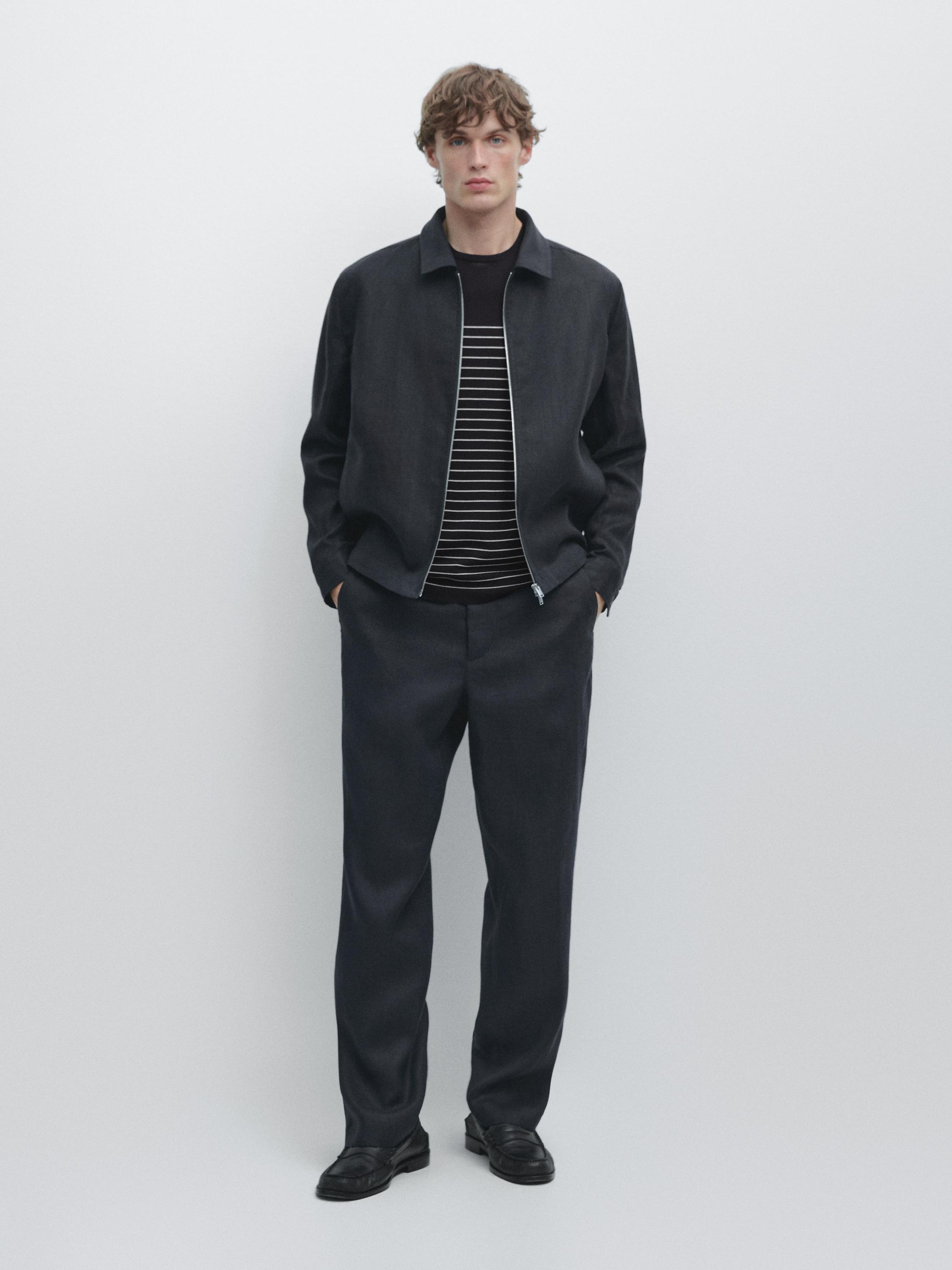 Lightweight linen trousers