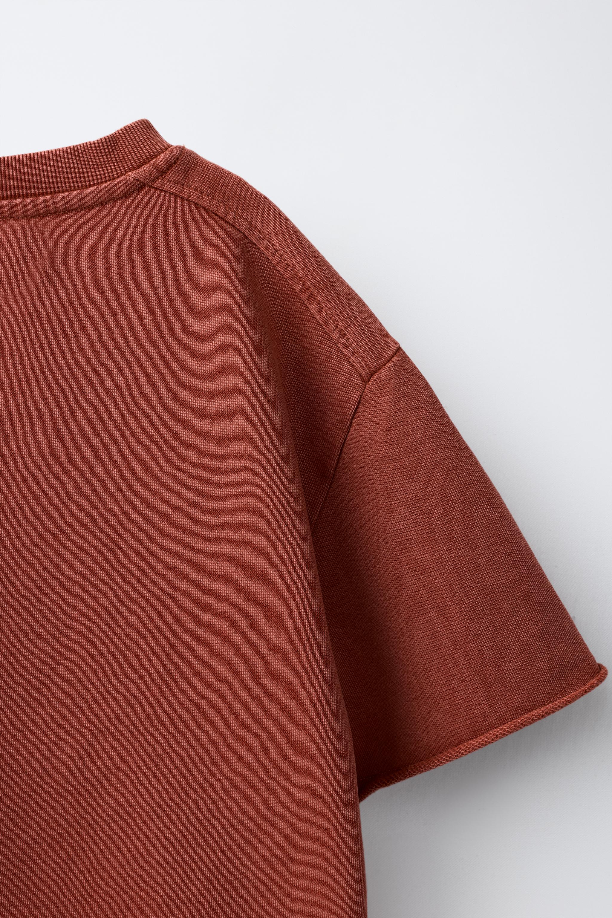 WASHED EFFECT JOGGING T-SHIRT